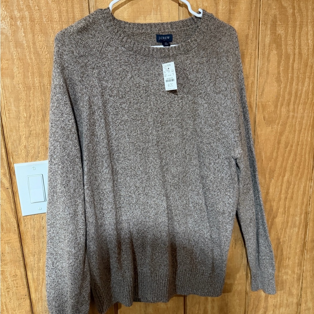 J.Crew Heathered Brown Knit Sweater